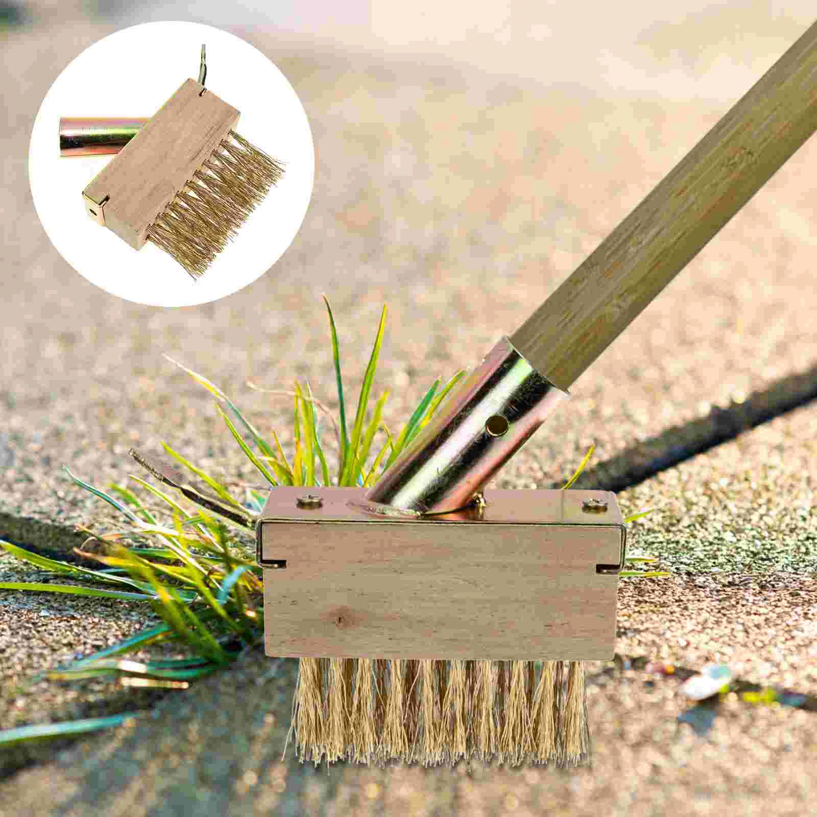 Brush Weed Tool Weedingremover Cleaning Wire Removal Garden Deck Crevice Cleaner Scrubsteel Grout Paver Tools Grabber brush cutter accessories
