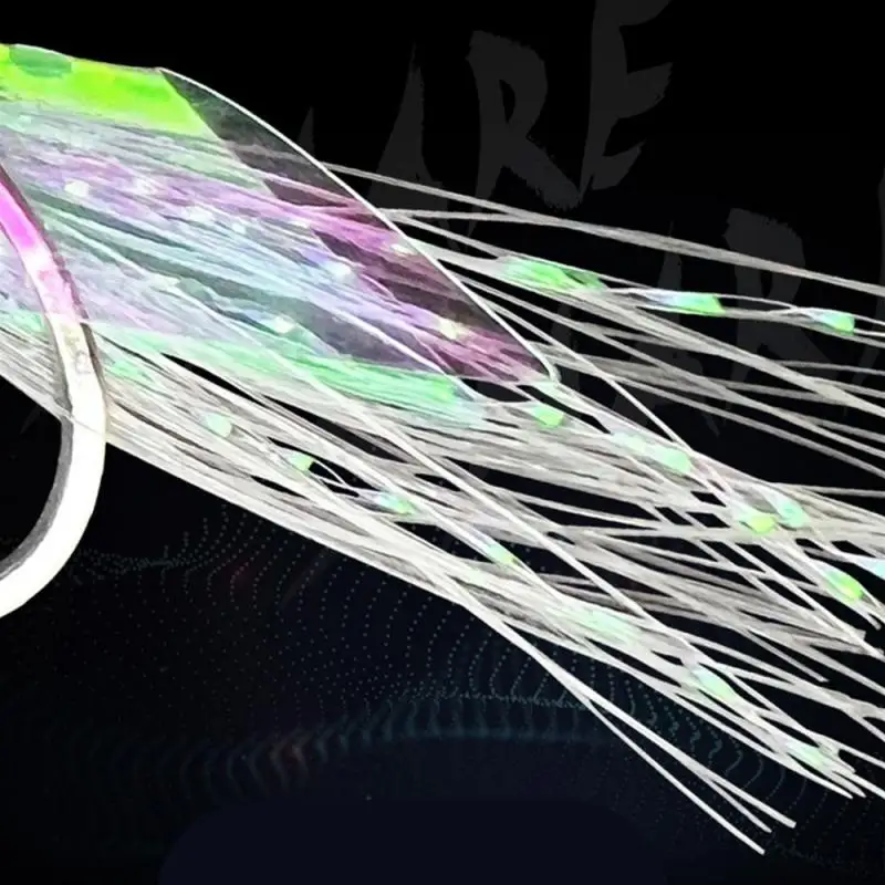 

Светящиеся рыболовные крючки для поворотных крючков, 1 пакет, приманка, джиг, рыболовная голова, мягкая креветка, трос с золотым покрытием, Снасть