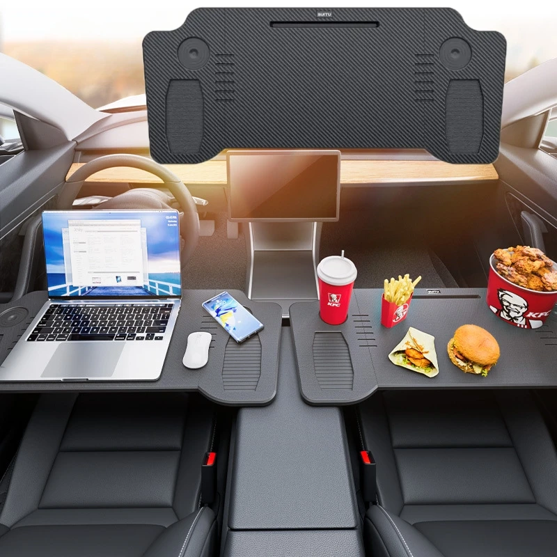 Car Tray Table Folding Steering Wheel Table Food Tray For Tesla Model 3 / Y Auto Steering Wheel Laptop Desk Drinks For Interior