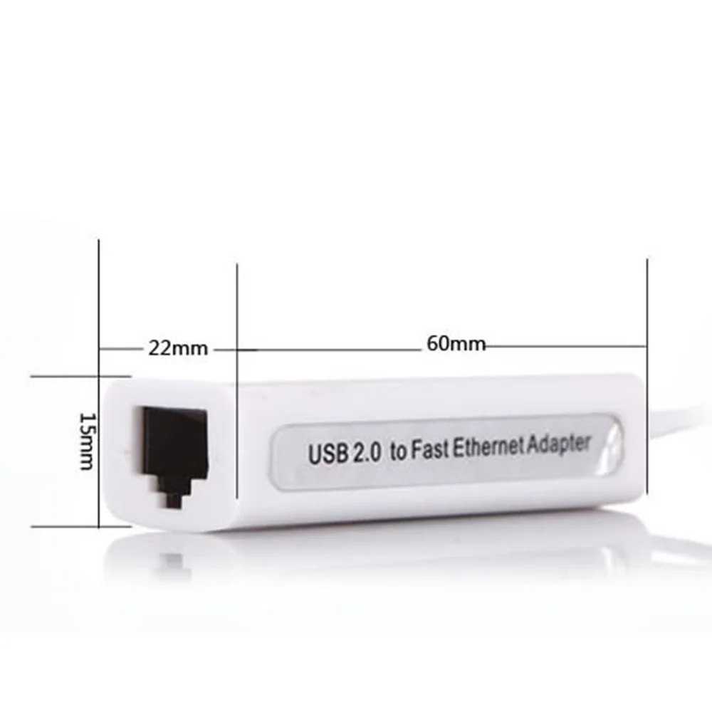 Portable Super Speed Ethernet USB 2.0 to RJ45 Lan Wired Network Card Adapter for PC Laptop LAN Adapter