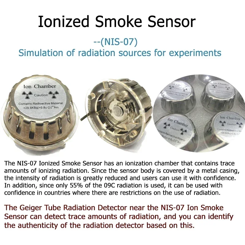 High Sensitivity M4011/J321/J305 GM Geiger Tube Detection of β-particles and γ/X-rays for ionization Nuclear Radiation Detection 6