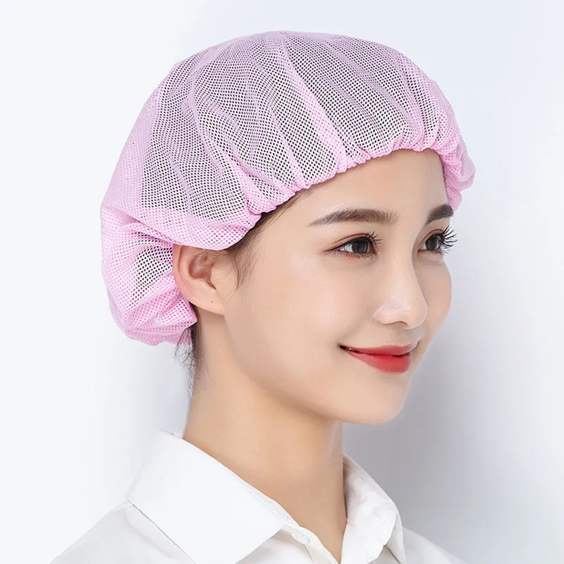 

Reusable Bakery Hat Mesh Chef Hat Kitchen Restaurant Hotel Catering Cooking Cap Workshop Cap Hair Cap Shower Caps