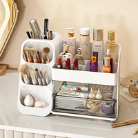 25N 1PC cosmetics storage box Pen holder Dresser Desktop large capacity makeup brush lipstick eyeshadow powder puff storage rack 1