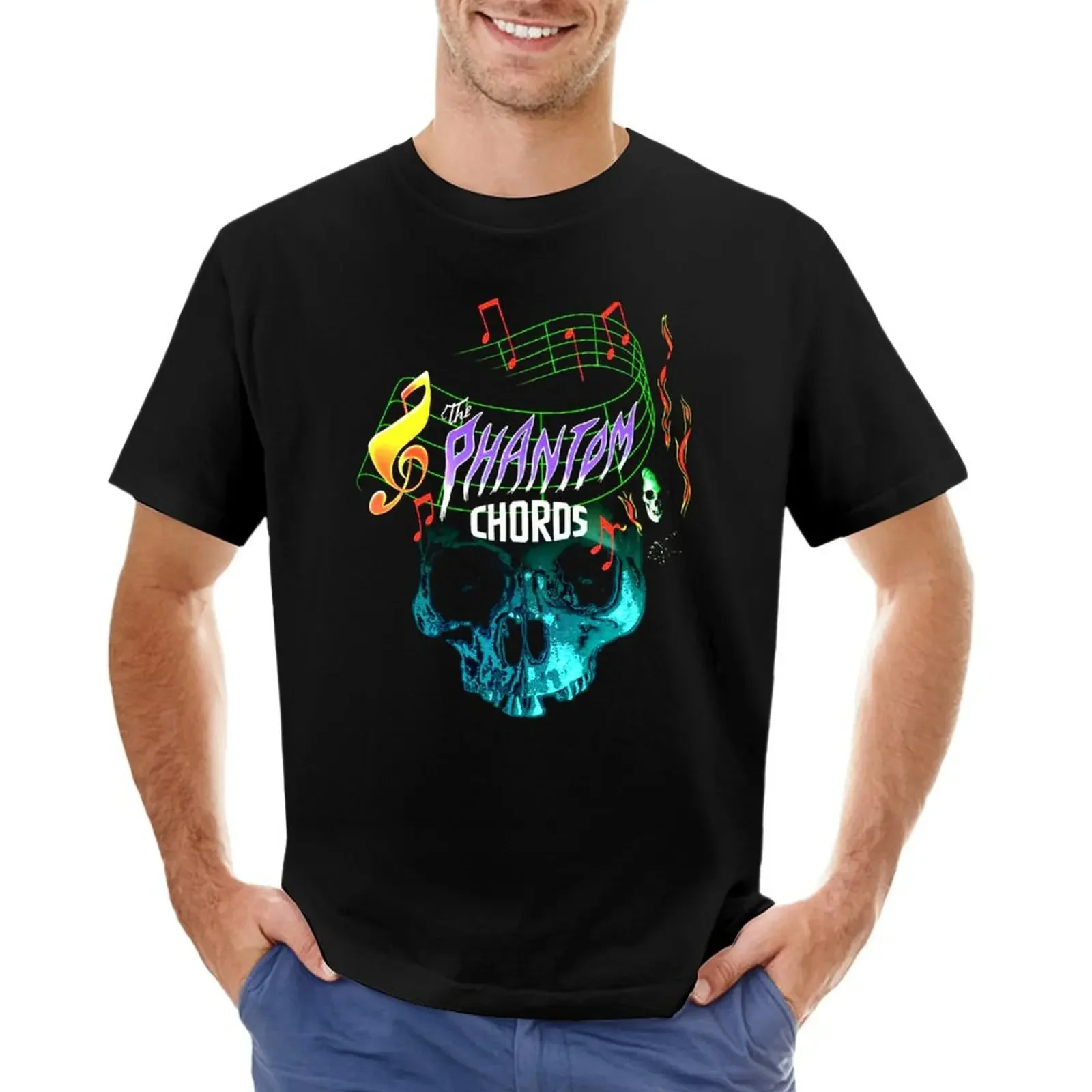 

THE PHANTOM CHORDS T-shirt blacks sports fans boys animal print t shirt men