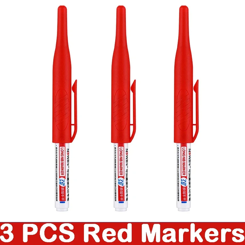 Deep Hole Long Nib Markers for Waterproof Art and Woodworking