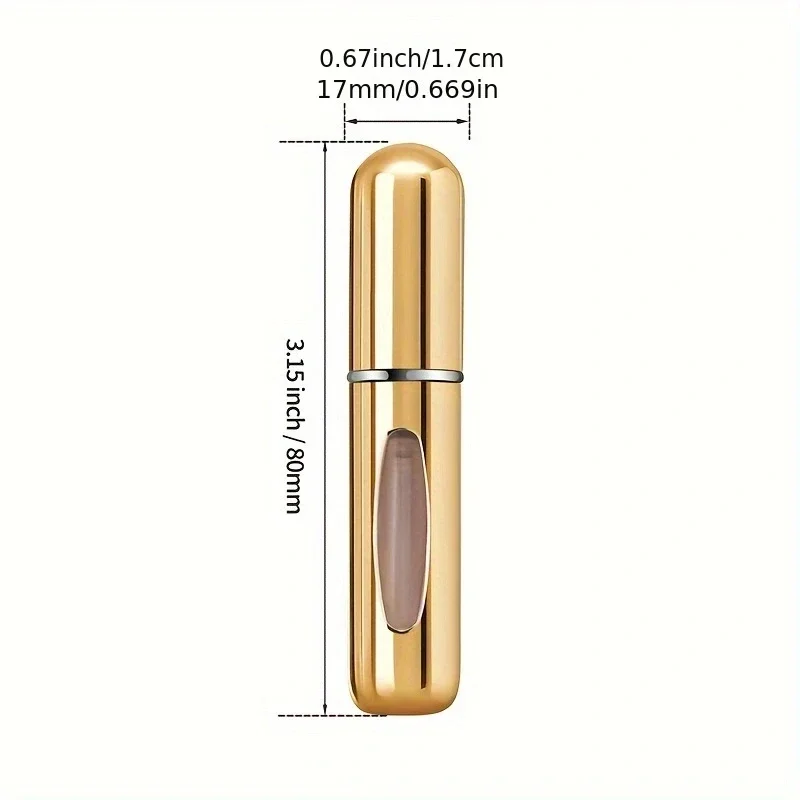 6 Portable Bottles Travel Size 5ml Use