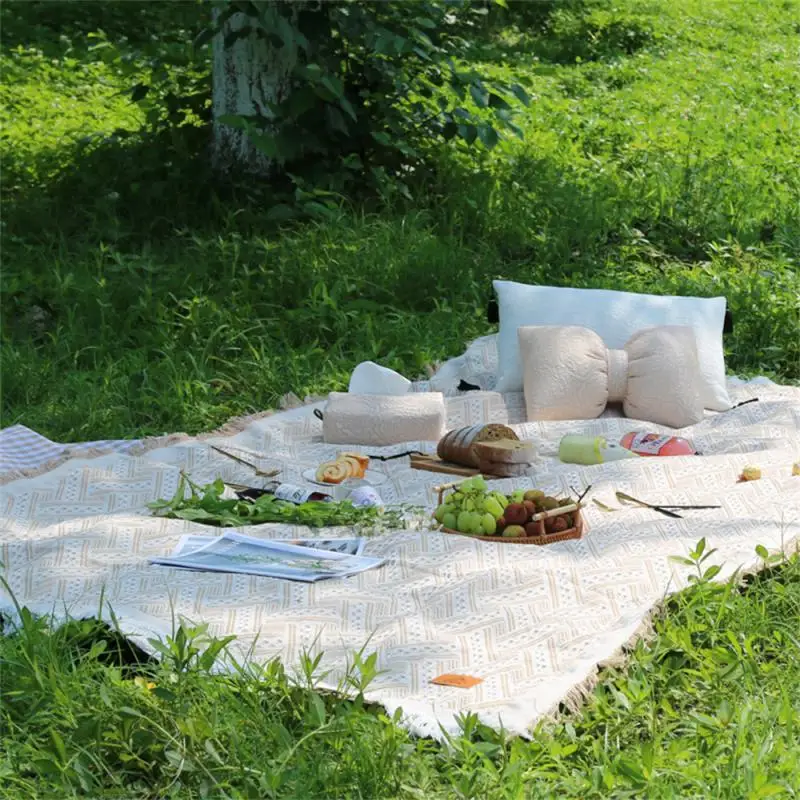 

Spring Tour Picnic Mat Ins Wind Cloth Floor Mat Apricot Ins Style 2023 Autumn Tour Picnic Camping Equipment Picnic Mat 1psc