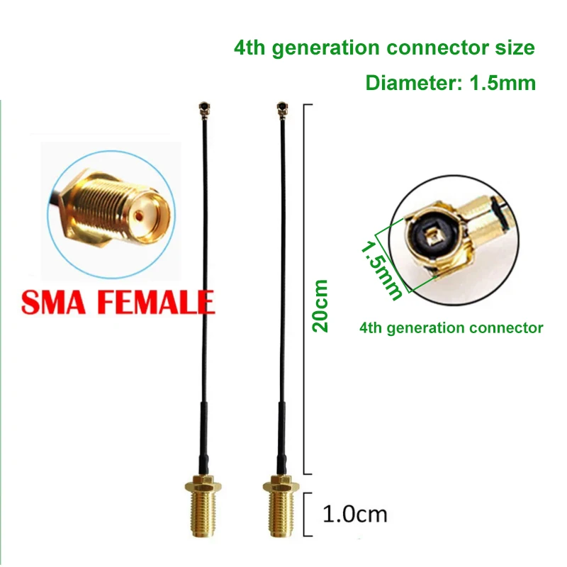 EOTH 2/5pcs 868mhz lora 안테나 SMA lorawan 3dbi 안테나 IoT 장치 게이트웨이 안테나 무선 모듈 안테나 4th rg0.8 피그테일