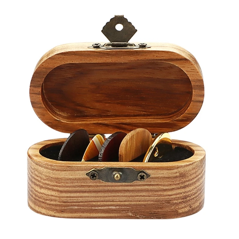 Portable Guitar Pick Storage Box, Container, Holder, Collector, Gift for Guitarist, 5 Guitar Pick