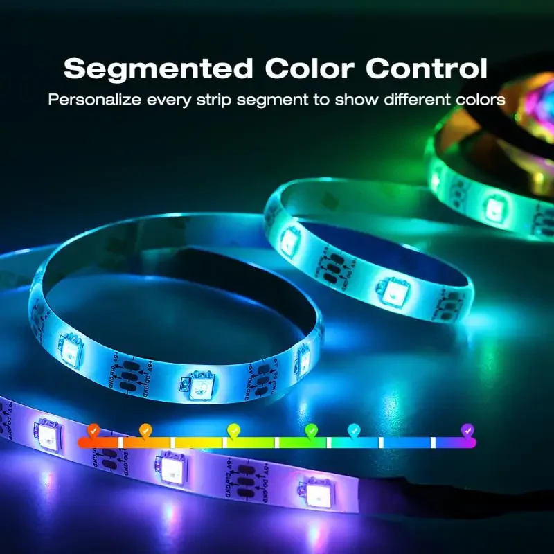 New WLED Digital Light Strip Controller WIFI DC5-24V Support WS2812 2811 SK6812 And Other RGB RGBW Light Strip 800 IC Can DIY