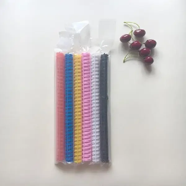 15PCS 느슨한 잎 바인딩 스트립 칼 클립 스트립 A4 30 구멍 B5 느슨한 잎 반지 플라스틱 반지