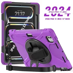 Kids Shockproof iPad Case with Pencil Holder for Pro 11 2018-2022 (PURPLE)