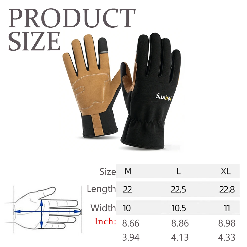 Unisex Durable Anti-Slip Touchscreen Protective Outdoor Sports Gloves