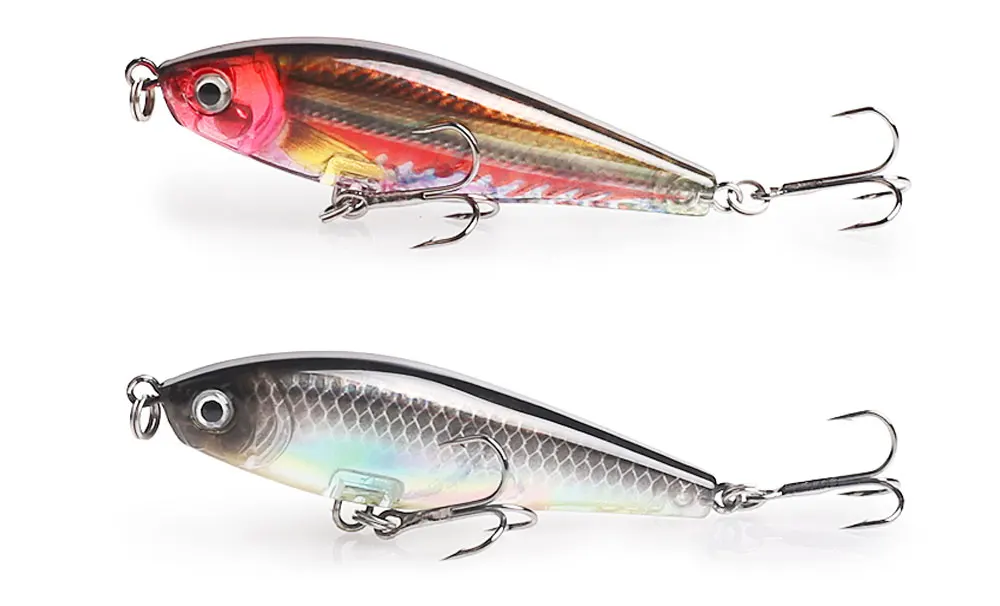 Hanlin 7 cm/8 g Minnow-Angelköder, künstlicher Wobbler, bionischer harter Kurbelköder, Swimbait-Fisch, Kurbelköder, schwimmendes Bass-Gerät – Detail 10