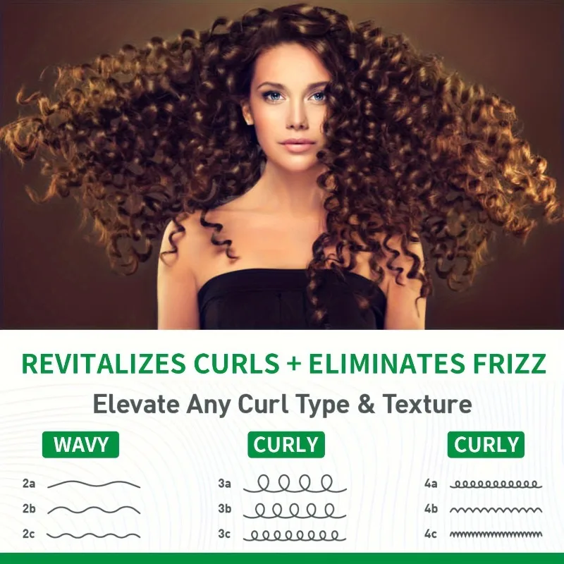 Description Picture 2 of itemCurl Elastin Women's Care After Perm Elastic Moisturizing and Fluffy Prevent Frizz Lasting Styling Essence Curls Hair Products