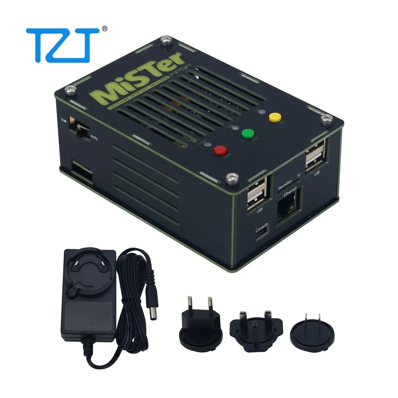 TZT 미니 미스터 게임 콘솔 사이클론 V SoC FPGA 개발 보드 32GB TF 카드 포함 레트로 게임용