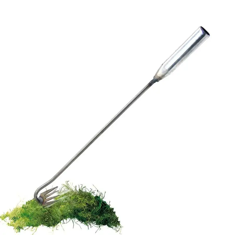 

Grass Root Removal Tool Hand Weeder Tool 4 Teeth Root Pulling Tool Garden Weed Grass Remover Tool With Long Handle For Yard