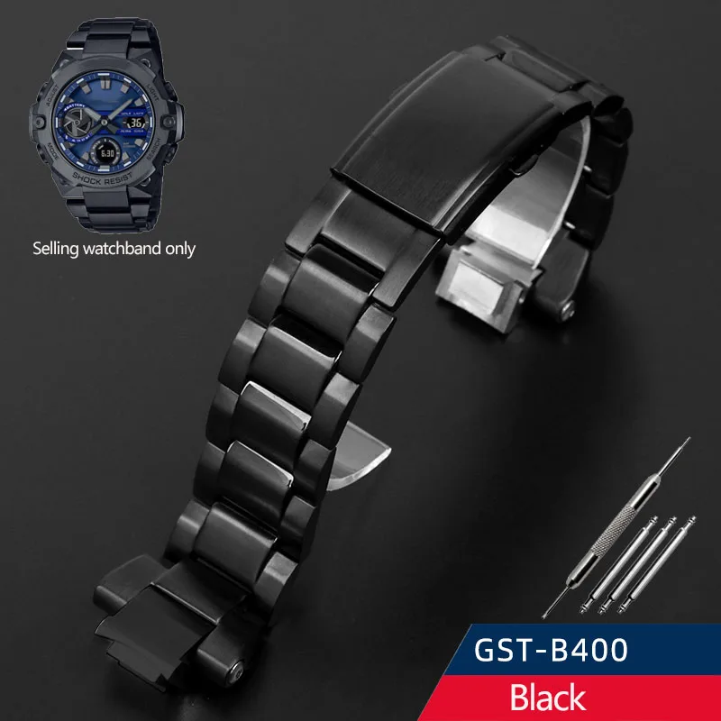 固体ステンレスファインスチール時計バンドカシオ時計 G-SHOCK