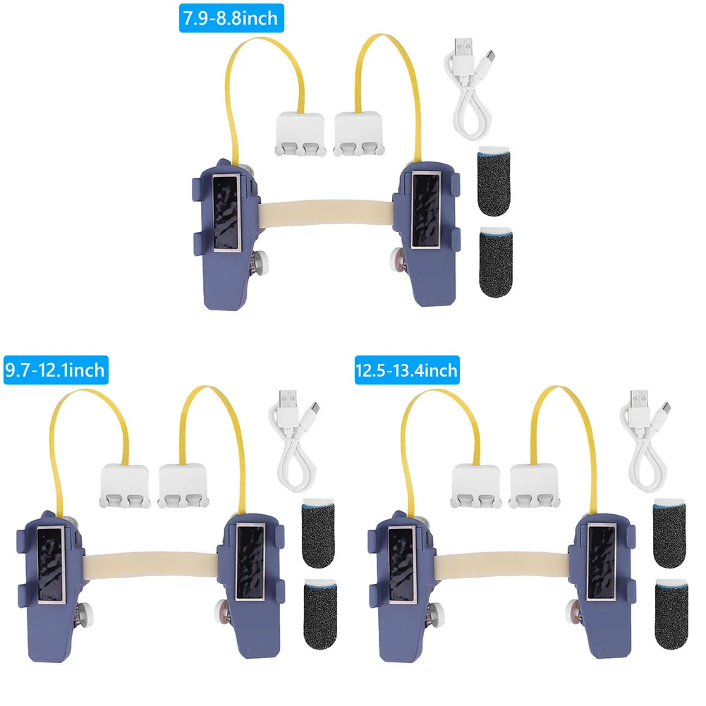 Six Buttons Gaming Controller For 7.9"-13.4" Tablets 3D Printing Anti-Slip Game Handle Grip Pulse Continuous Shooting Gamepad