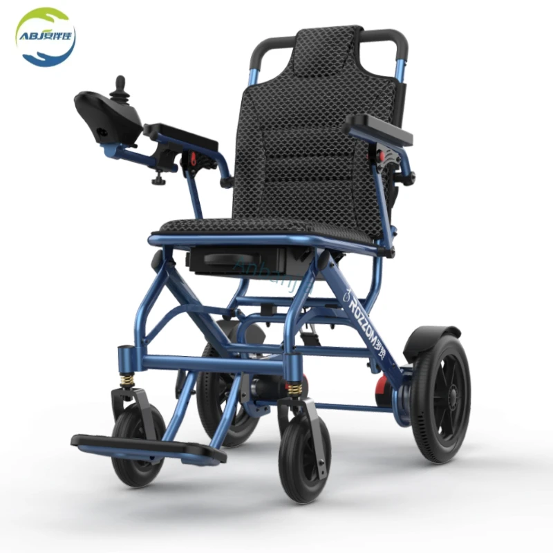 New Design Ultra Light Lightweight Folding Carbon Fiber Electric Wheelchair That Can Be Used On Board.