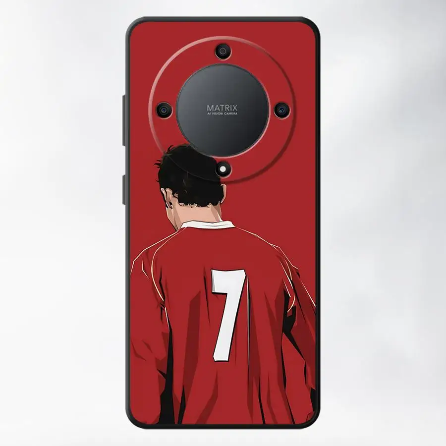 Football Star Numbers Soft Phone Case Cover