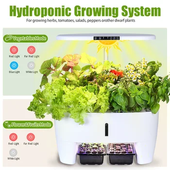7L Plant Machine Hydroponics Multifunction Intelligent Planter Indoor Grow Seedlings Plant Vegetable Planter Pots Home Supplies