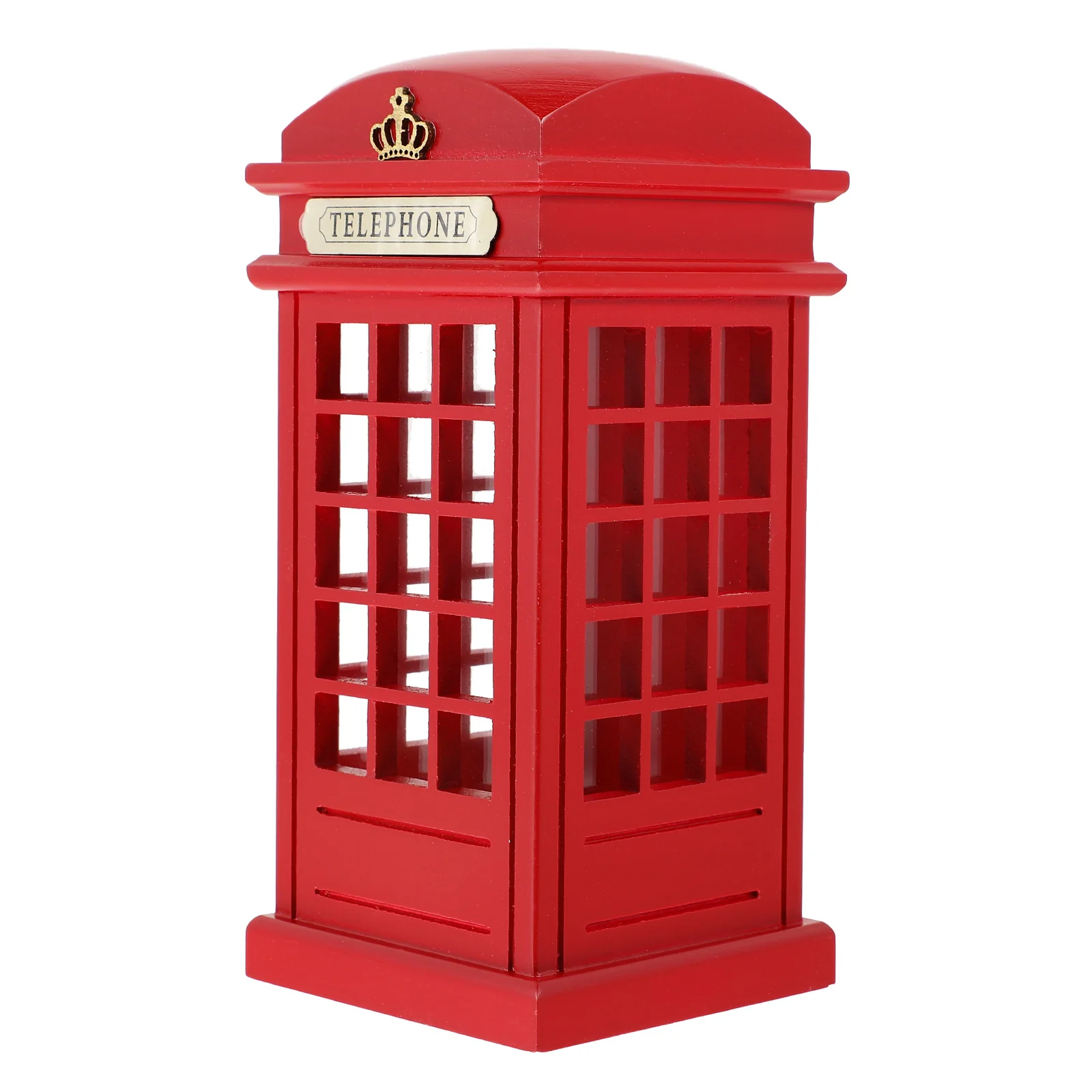 

Chic Prime Durable Sturdy Phone Booth Coin Bank Money Saving Bank Phone Booth Saving Pot Kids Piggy Bank