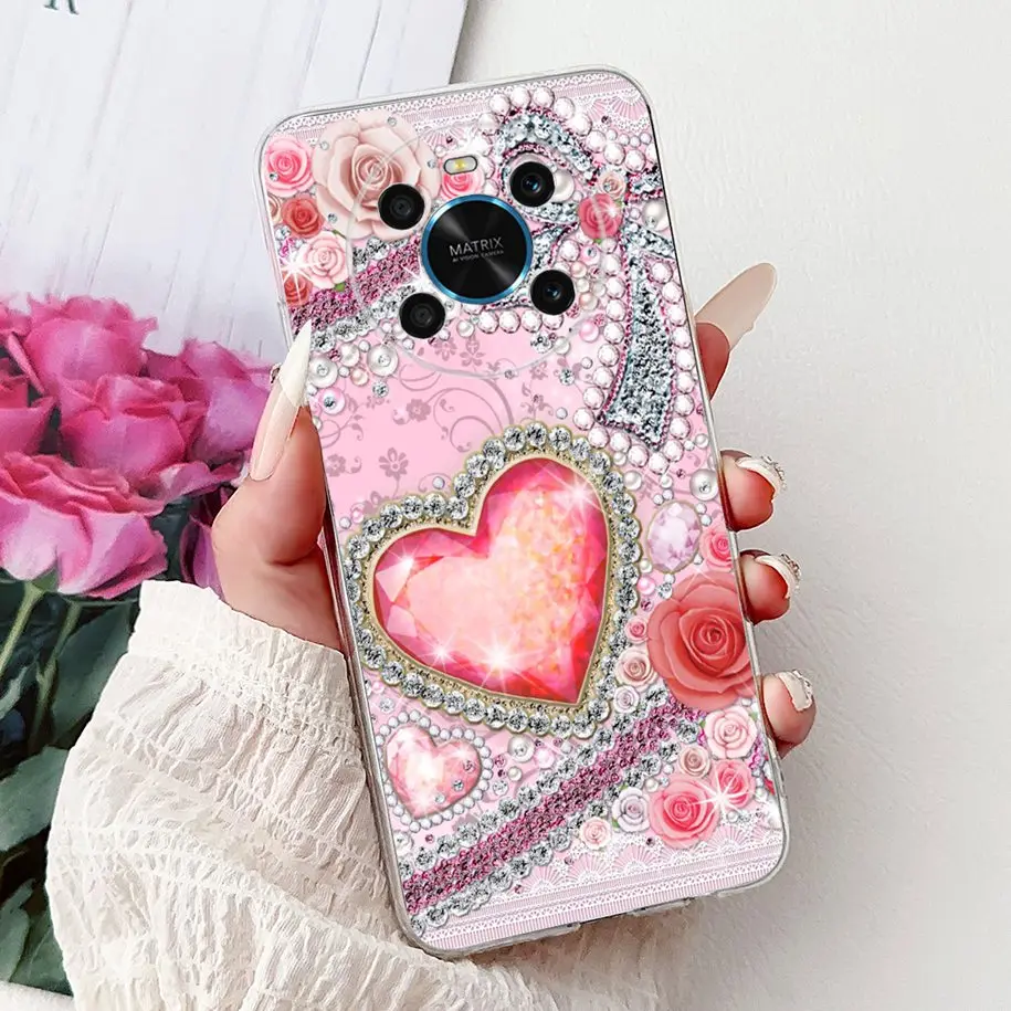 Fashion Love Heart Soft Silicone Phone Case Cover