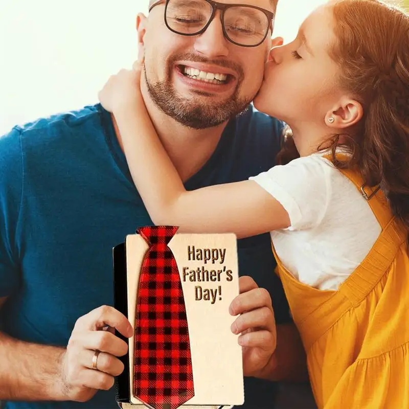 카드홀더 아버지날 멀티 카드 정리함 케이스, 나무 아버지날 카드 상자, 아빠용 나무 아버지날 카드 홀더