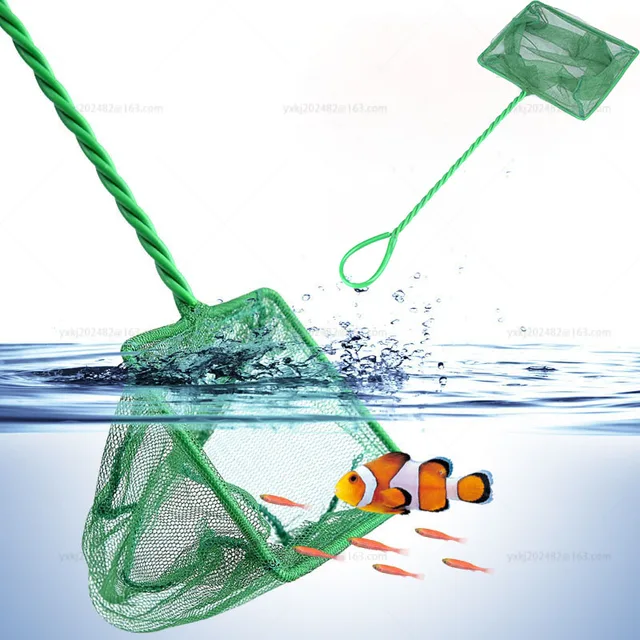 Long Handle Square Aquarium Fishing Net Landing Net Fish Tank Fish Fishing Aquarium Fishing Net Aquarium Accessories