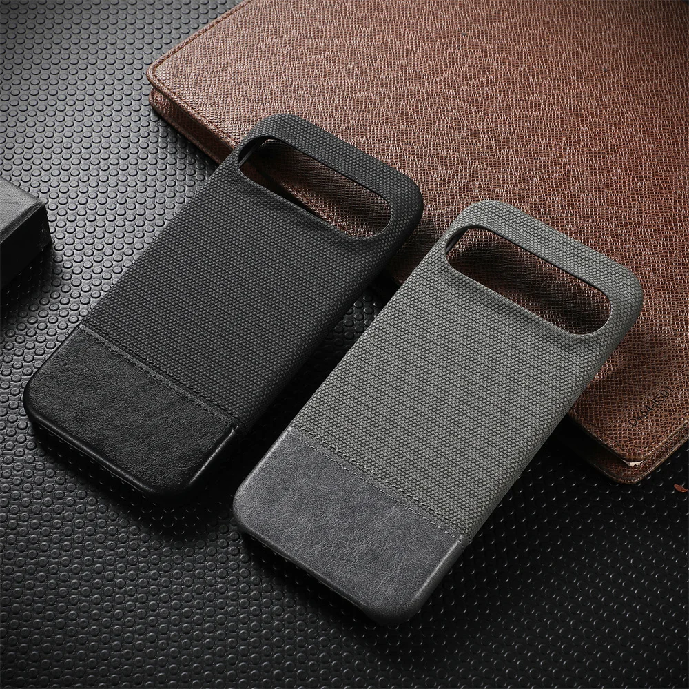 Luxury Double Color Gradient Leather Phone Case with Lens Protection and Shockproof Design