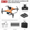 Drone fpv GPS PRO HJ90, caméra HD double 8K