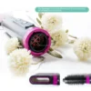Professional One Step 4 in 1 Cold Hot Blast Button Ionic Hair Brush Dryer Negative Ion Salon Hot Air Brush 4