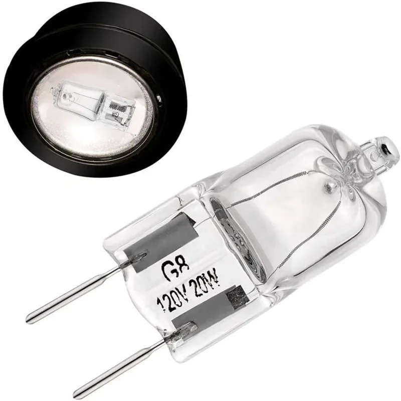 5/10/20PCS G8 120V 20W 35W 50W 에코 할로겐 LED 램프 전구 에너지 효율적인 조명을 위한 삽입형 비즈 크리스탈 전구