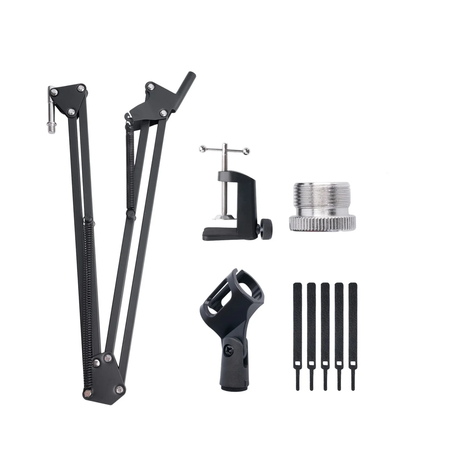Extendable Recording Microphone Holder Suspension Boom Scissor Arm Stand Holder with Mic Clip Table Mounting Clamp microphone stand microphone clip holder