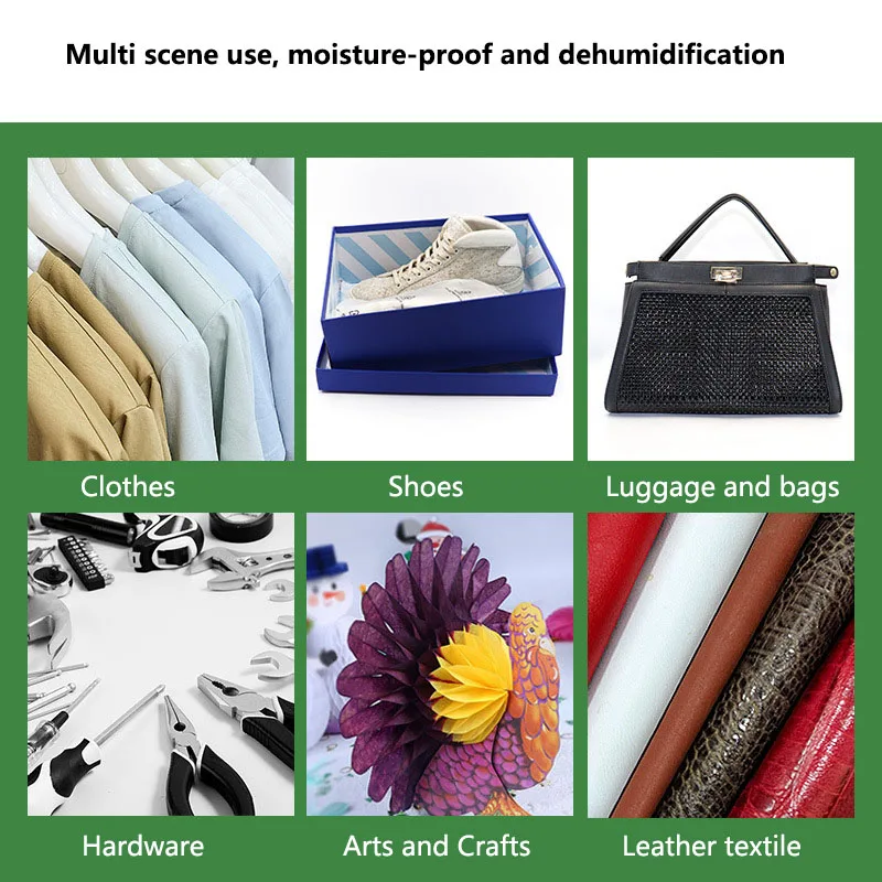 Silica Gel Desiccant Moisture Absorber Bag Moisture Absorber Moisture Absorbing Bag 100 Packs Non-Toxic Silica Gel Desiccant Damp Moisture Dehumidifier For Kitchen Room Living Absorber Bag Clothes Food Storage