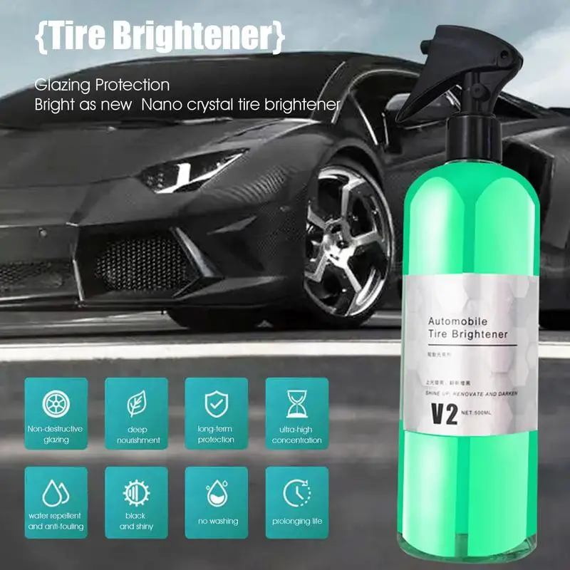 

Tire Shine Carfidant Tire Coating Spray Hydrophobic Sealant Wax For Car Wheel Auto Care Car Care Agent With Deep Nourishment