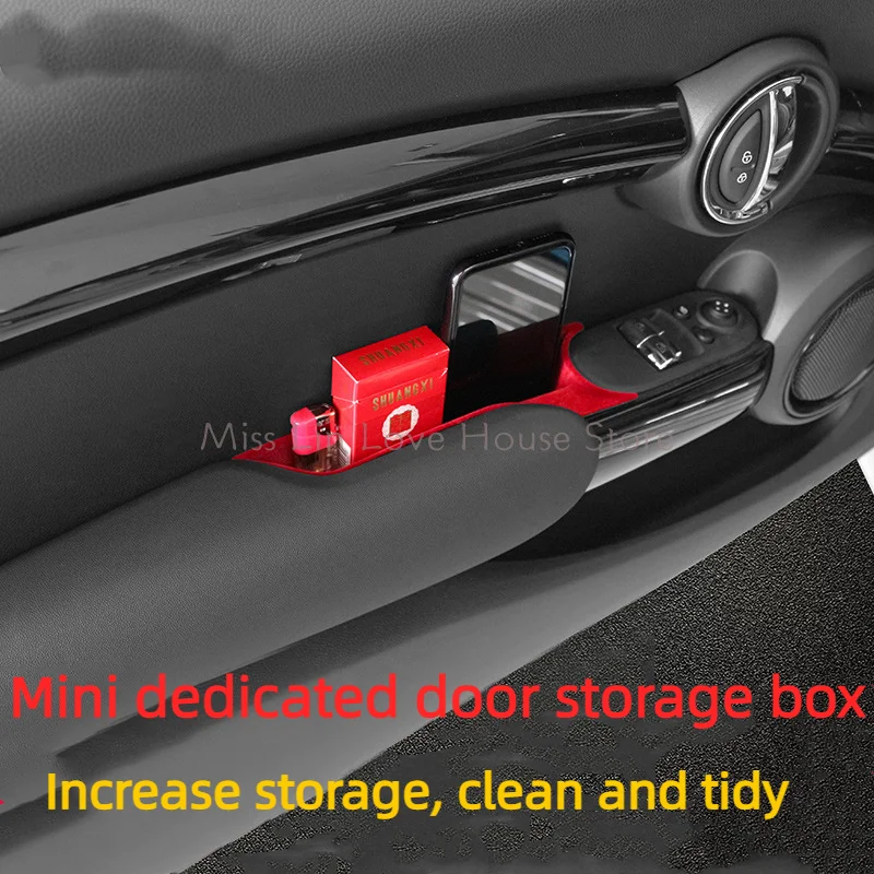 Suitable for BMW mini cooper one F55 F56 door storage box, door handle ...