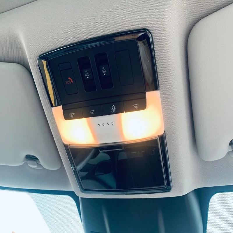Per Nissan X-Trail Xtrail T33 Rogue 2021 2022 In Acciaio Inossidabile Tetto Anteriore Lampada Da Lettura Luce Pannello Finiture Accessori Interni