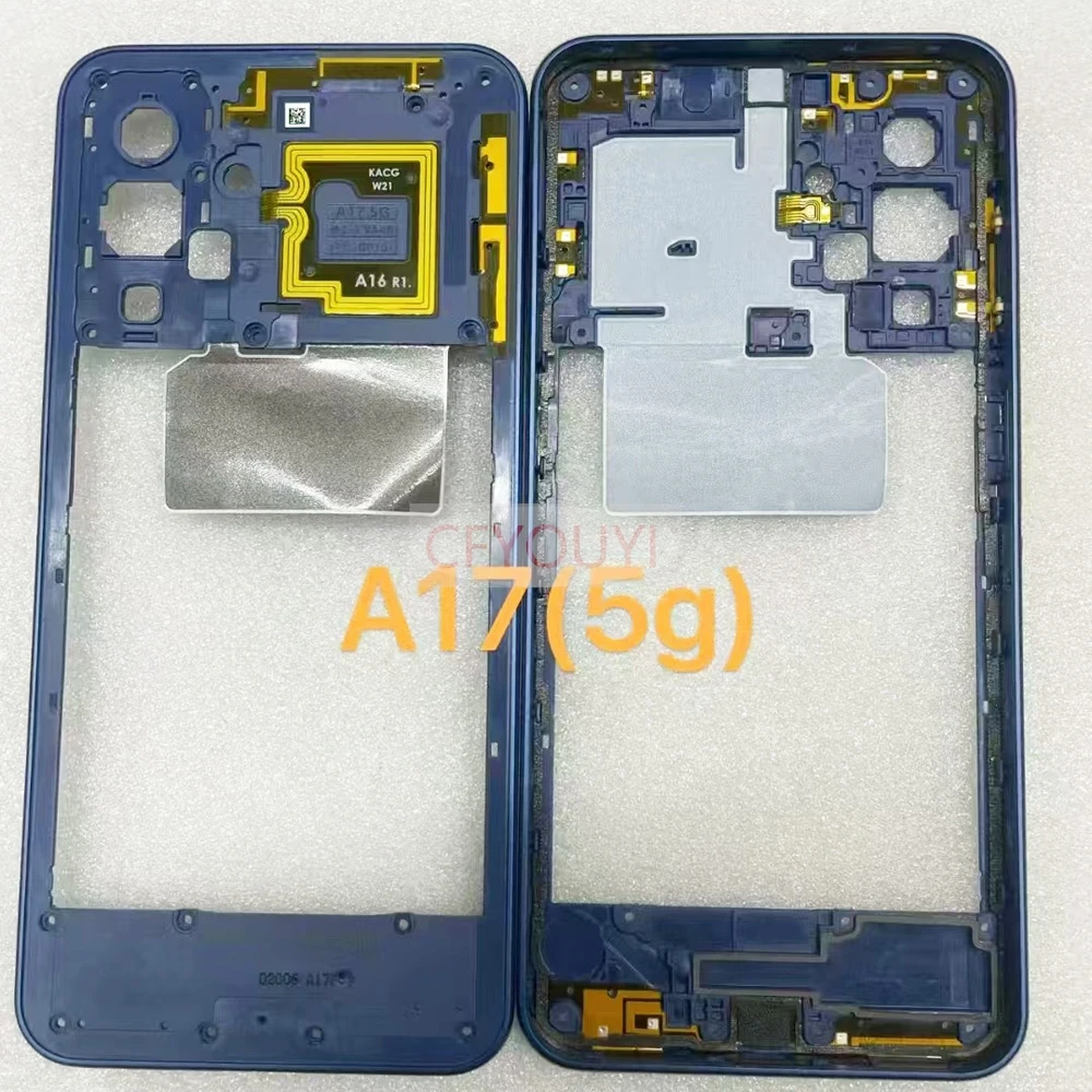 삼성 갤럭시 A07 / A17 5G A176B / A17 4G A175F 중간 프레임 베젤 플레이트 후면 하우징 교체 부품