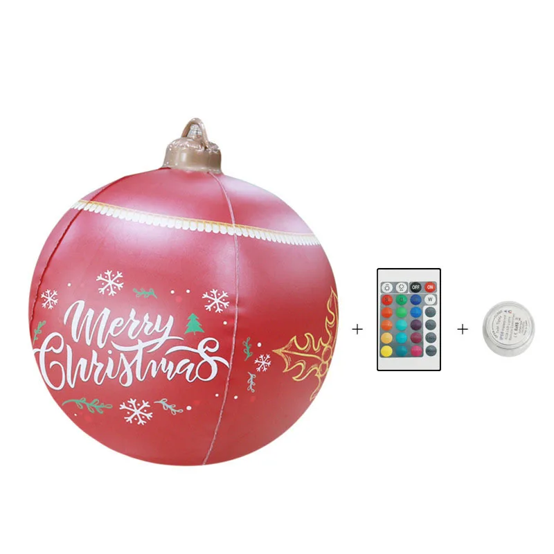 2023 60cm Outdoor Christmas Inflatable Decorated Ball Made Pvc Giant