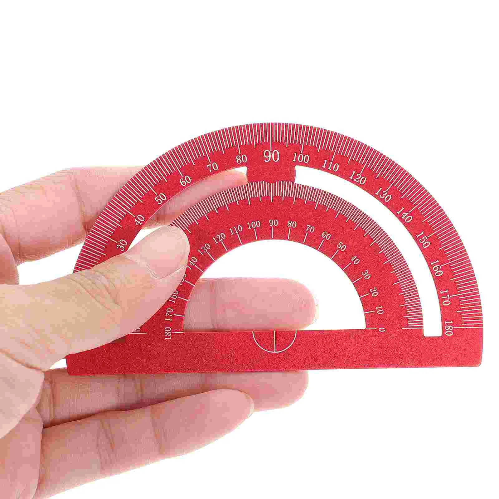

4 Pack Geometry Set Metal Triangle Ruler Protractor Straight Ruler Tool Set Math Protractor School and Office Supplies for Kids