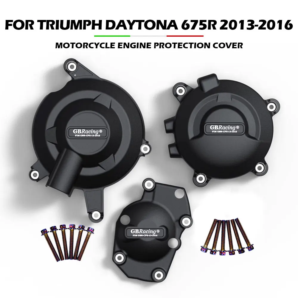 Protezioni Coperchio Motore Moto Per Triumph Daytona 675R Street Triple 765(S,R,Rs) Daytona Moto2 765 2013-2023 Per Gb Racing