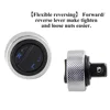 1 Pieces Mini Ratchet Socket Wrench Whole Steel Palm Ratchet Socket Finger Reversible Ratchet Handle 1/4" 3/8" 1/2" Drive 4