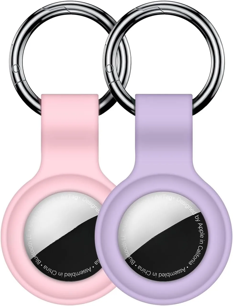 Silicone Protective Keychain Cover for Airtags - Pet Collar and Accessory Holder
