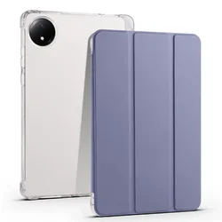 Versatile Tablet Case with Pencil Holder and Stand for Redmi Pad SE 8.7inch (Lavender gray)