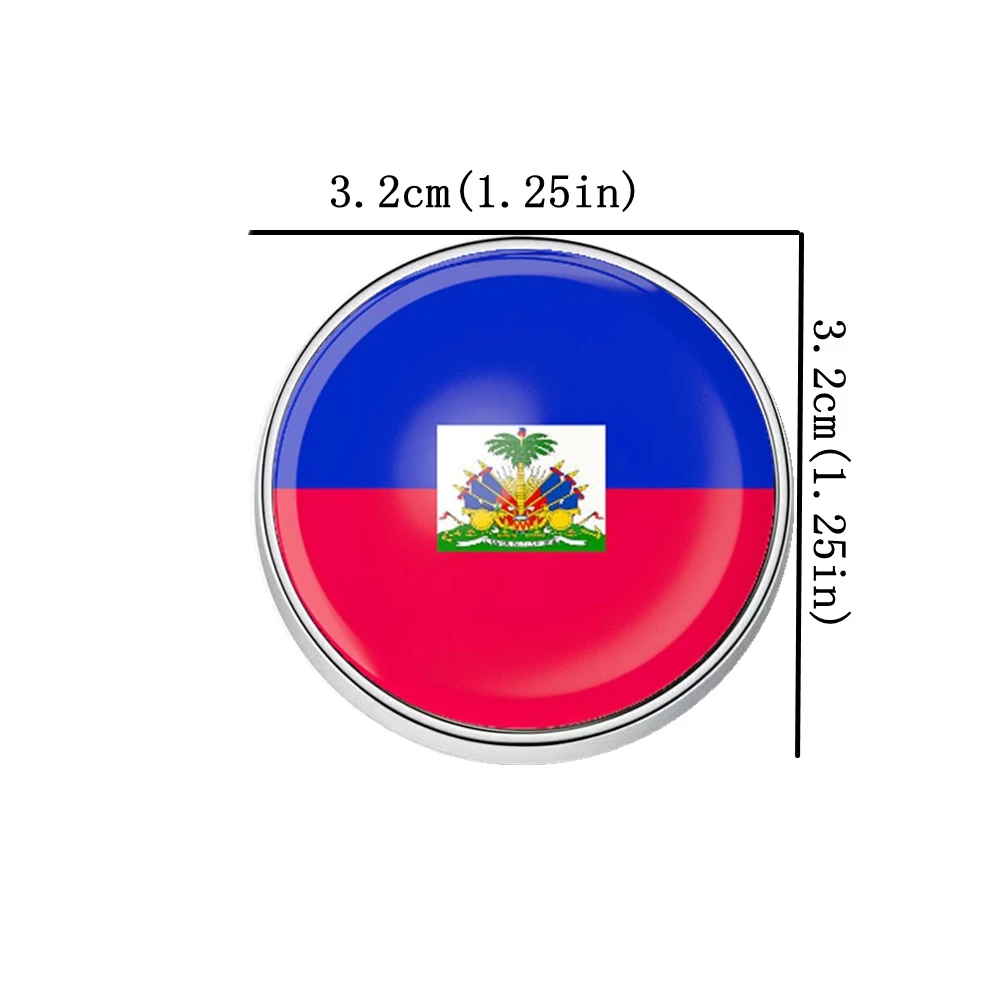 3D 아이티 국기 32mm 냉장고 자석, 귀여운 장식 맞춤형 냉장고 자석, 자동차 기념품 선물