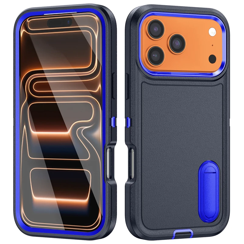 Defender Shockproof Invisible Bracket Armor Matte Case Accessories