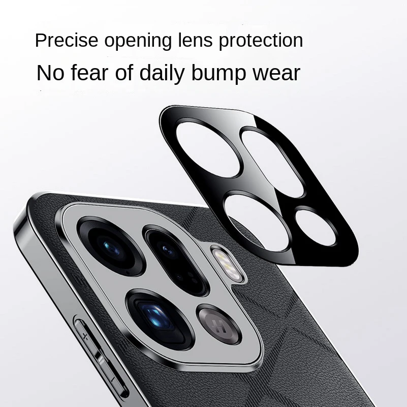 Luxury Plain Leather Case with Camera Lens Protection - Slim Good Texture Cover