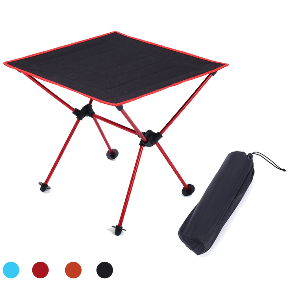 HooRu Ultralight Folding Table Outdoor Portable Detachable Desk Backpacking for Beach Camping Travelling Fishing Tools Furniture Foldable Table